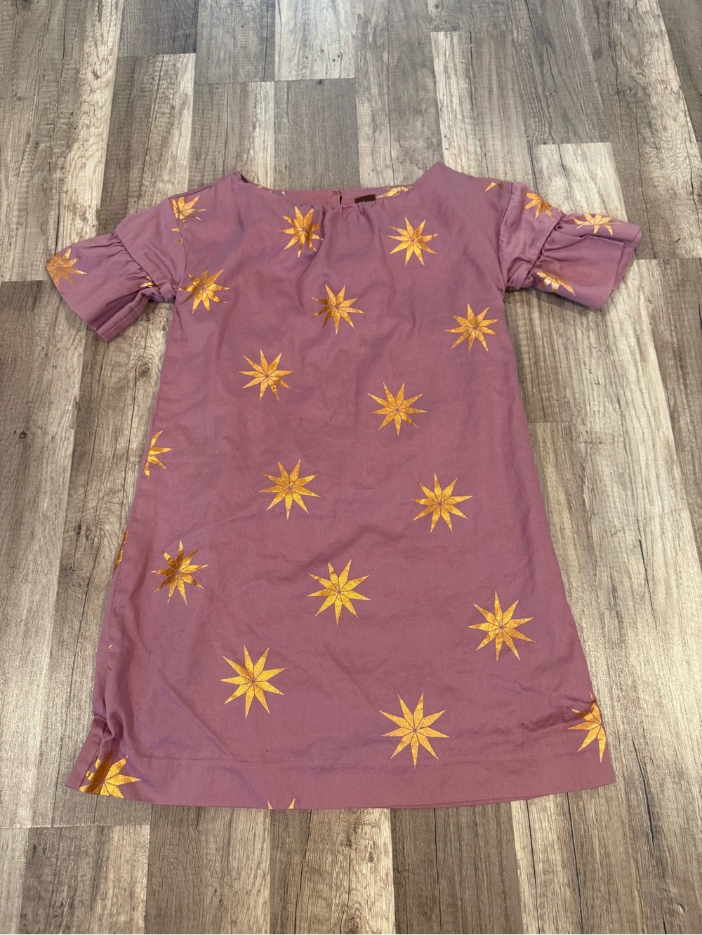 Girls' Purple Star Print Dress - Kids Dress